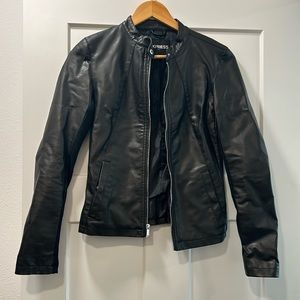 Express Black Faux Leather Jacket